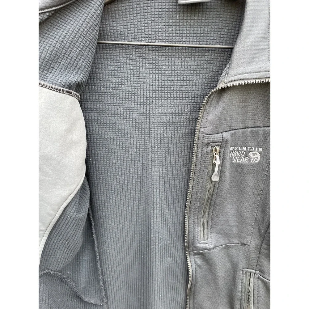 mountain‎ Hardwear Womens Gray Lightweight fleece lined Polartec Zip Up Jacket M